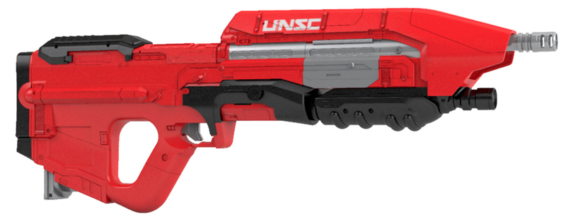 BoomCo. Halo UNSC MA5 Blaster (SRP: $49.99) – One of the most iconic, go-to weapons of choice for the Master Chief. Includes true-to-game features – rapid-fire action, interchangeable clips and extra QwikClip storage in stock. Its size, speed and QwikClip compatibility make it a must-have item.
